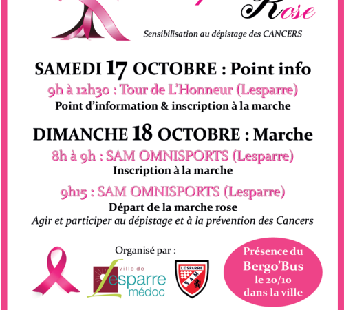 Octobre Rose 2026 : la Marche Lespar'Ose