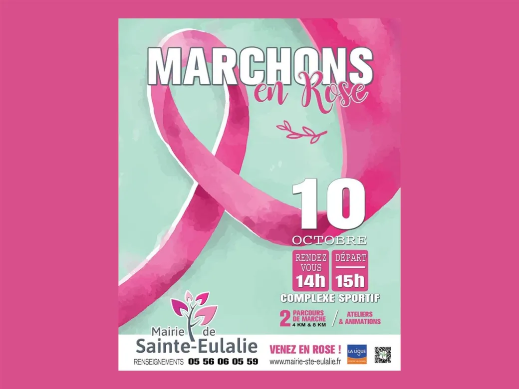 Marchons en rose - Crédit: Mairie de Sainte-Eulalie | CC BY-NC-ND 4.0