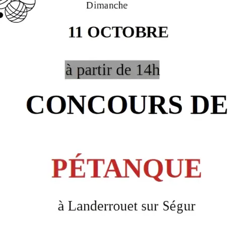 Concours de pétanque