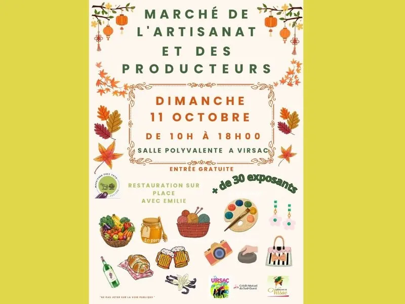Marché de l'artisanat ... - Crédit: ©Virsacenfête | CC BY-NC-ND 4.0
