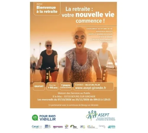 Atelier bienvenue à la retraite