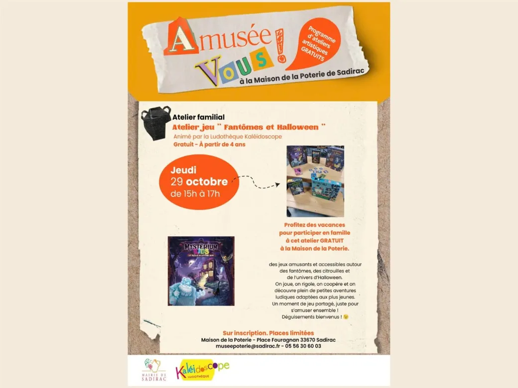 Atelier familial "Fan ... - Crédit: Maison de la poterie | CC BY-NC-ND 4.0