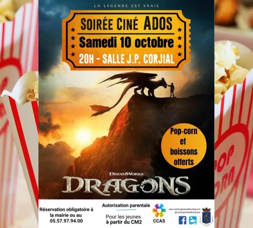 Séance de ciné ado : Dragons