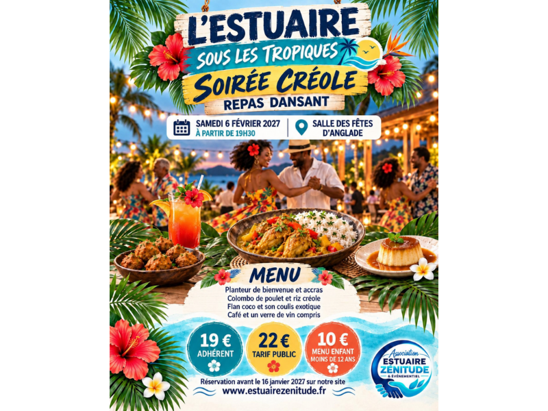 Soirée créole - Crédit: Estuaire zénitude | CC BY-NC-ND 4.0