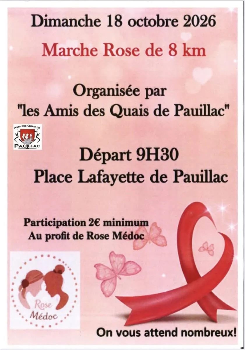 Octobre Rose 2026 : M ... - Crédit: Amis des quais de Pauillac | CC BY-NC-ND 4.0