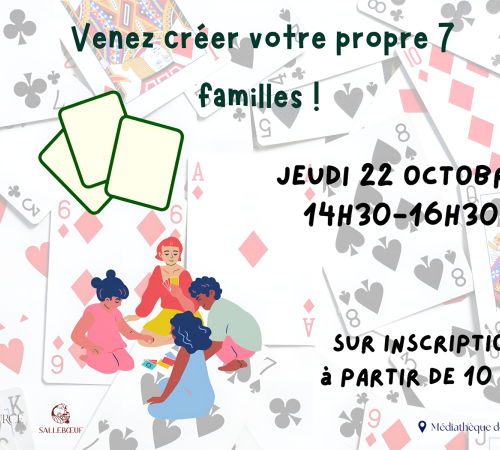 Venez créer votre propre jeux des 7 familles