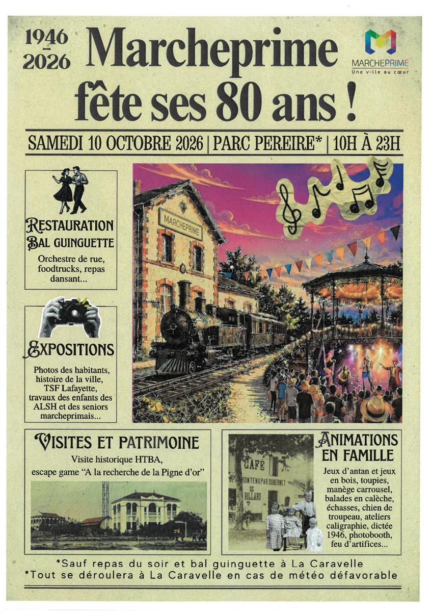 Marcheprime fête ses ... - Crédit: @ville-marcheprime | CC BY-NC-ND 4.0