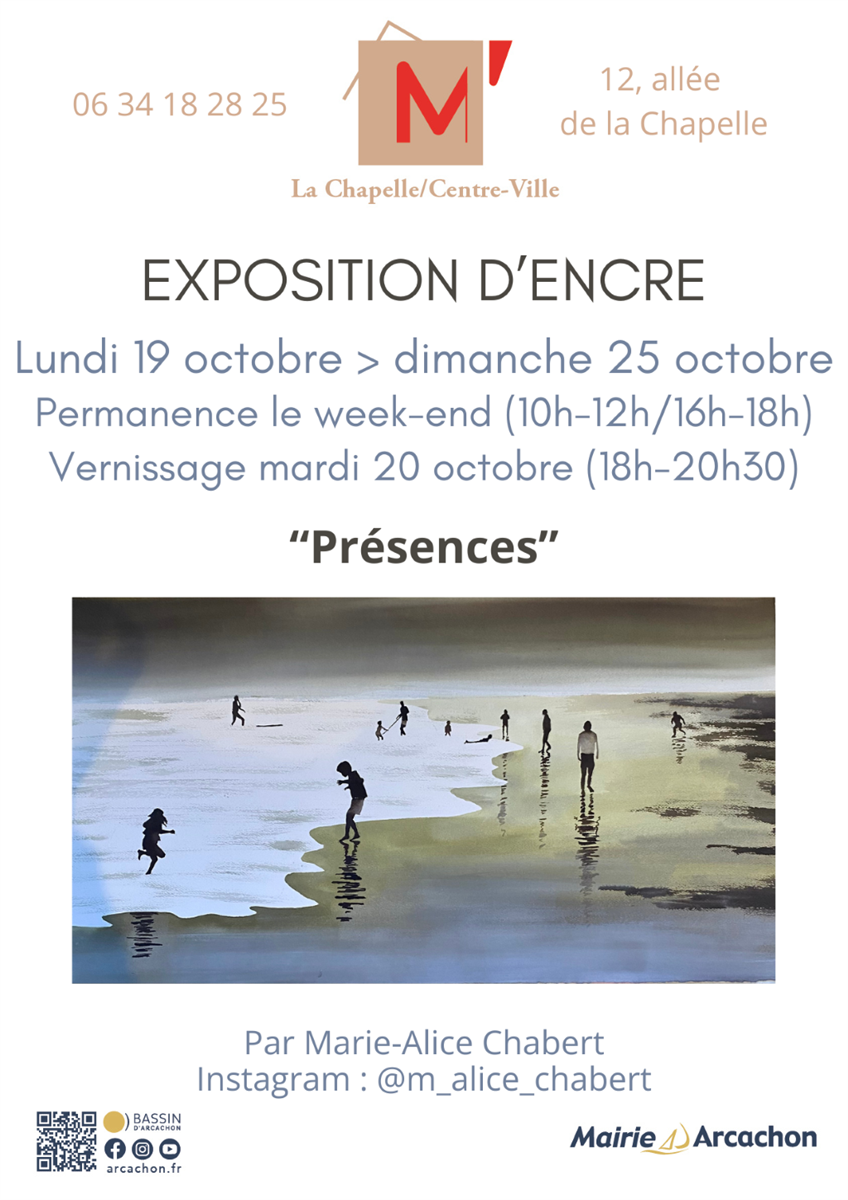 Exposition d'encre par Marie Alice Chabert - M' La Chapelle / Centre-Ville