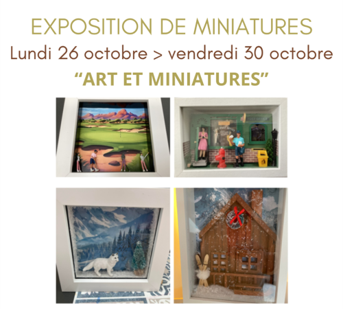Exposition d'art et miniatures par Joëlle Delit - M' Les Abatilles / Pereire