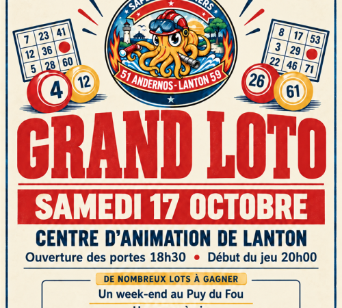 Grand Loto de l' Amicale des Sapeurs- Pompiers