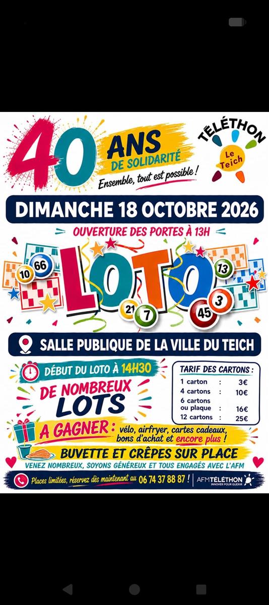Loto du Téléthon - Crédit: asso téléthon | CC BY-NC-ND 4.0