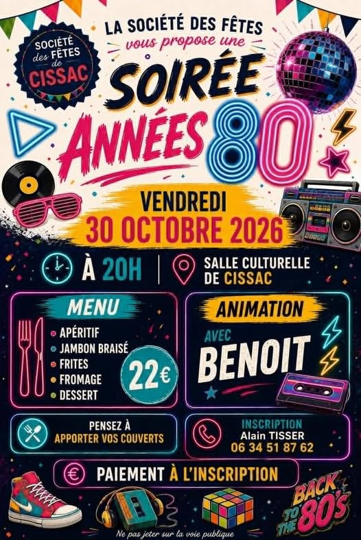 Soirée Années 80 - Crédit: société des fêtes | CC BY-NC-ND 4.0