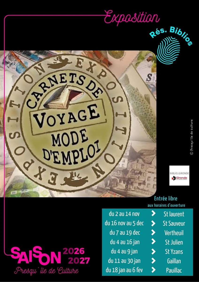 Expo : carnets de voy ... - Crédit: pole culture mcpi | CC BY-NC-ND 4.0