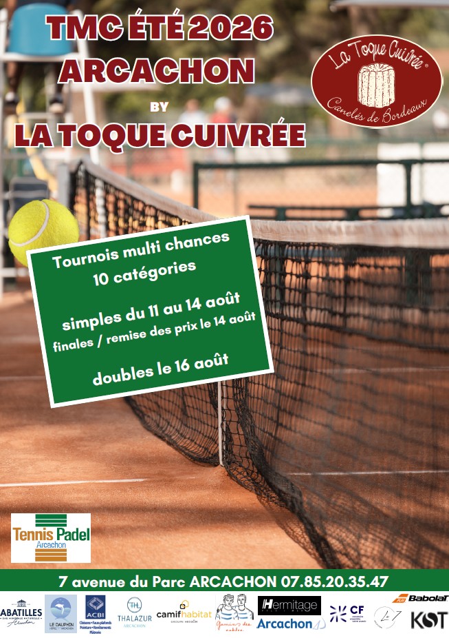 Tournoi de Tennis - Crédit: Tennis Club Arcachon | CC BY-NC-ND 4.0