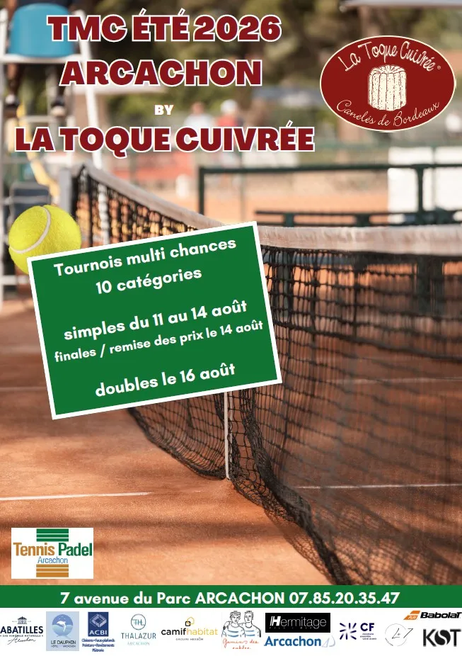 Tournoi de Tennis - Crédit: Tennis Club Arcachon | CC BY-NC-ND 4.0