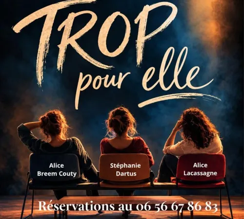Théâtre de Vérac - "Trop pour elle" - La Compagnie des mots en Lumière