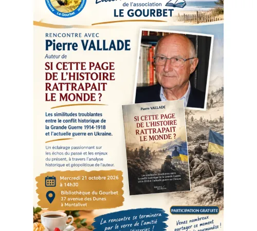 Les Rendez-vous littéraires et gourmands : Rencontre avec Pierre Vallade