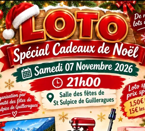 Loto spécial cadeaux de Noël