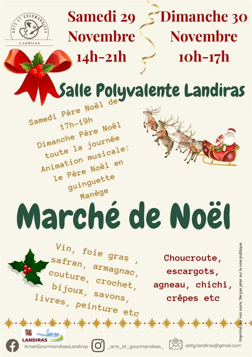Marché de Noel de Lan ... - Crédit: Art et gourmandises Landiras | CC BY-NC-ND 4.0