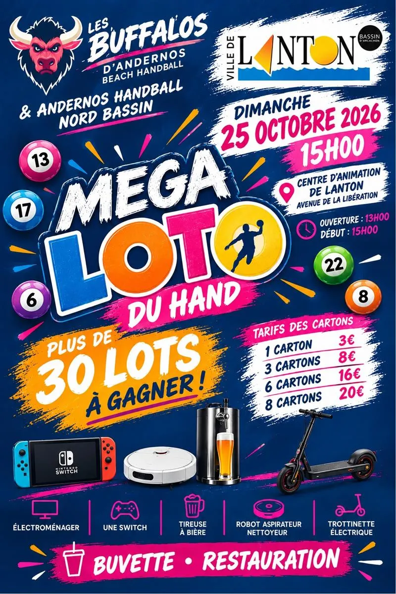 Méga Loto du Hand - Crédit: Mairie Lanton | CC BY-NC-ND 4.0