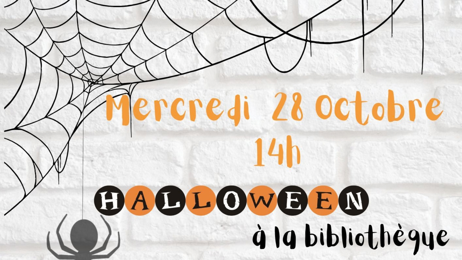Bibliothèque : lectures et atelier créatif Halloween