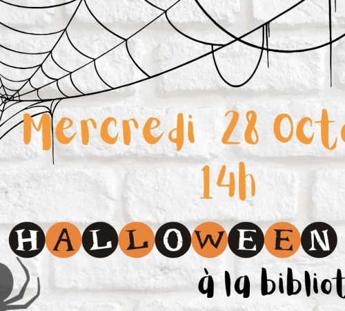 Bibliothèque : lectures et atelier créatif Halloween