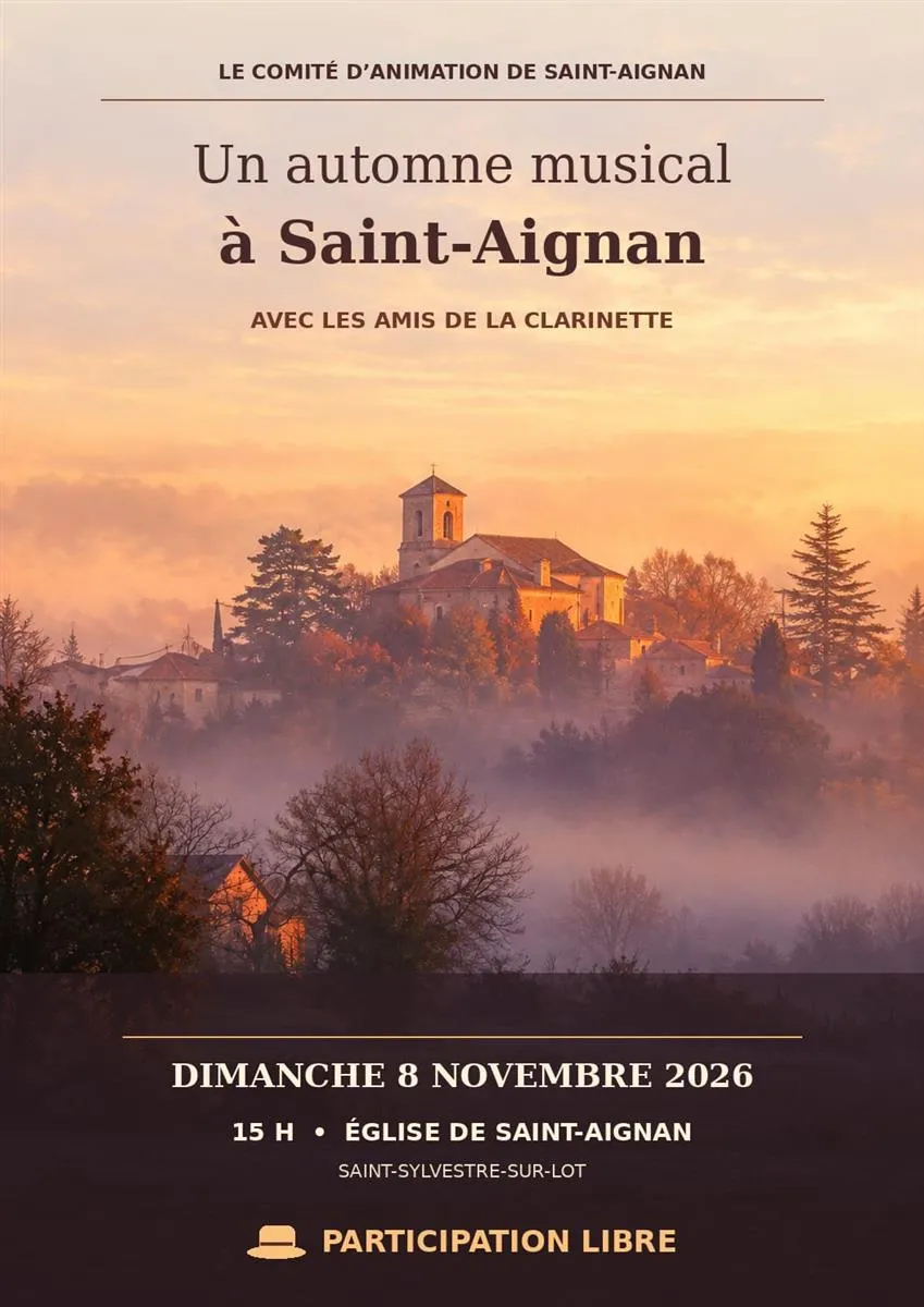Un automne musical à ... - Crédit: Comité d'animation de Saint-Aignan | CC BY-NC-ND 4.0