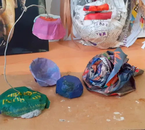 Atelier de création intergénérationnel - Papier mâché