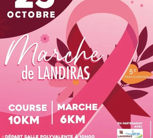 Marche Octobre Rose à Landiras