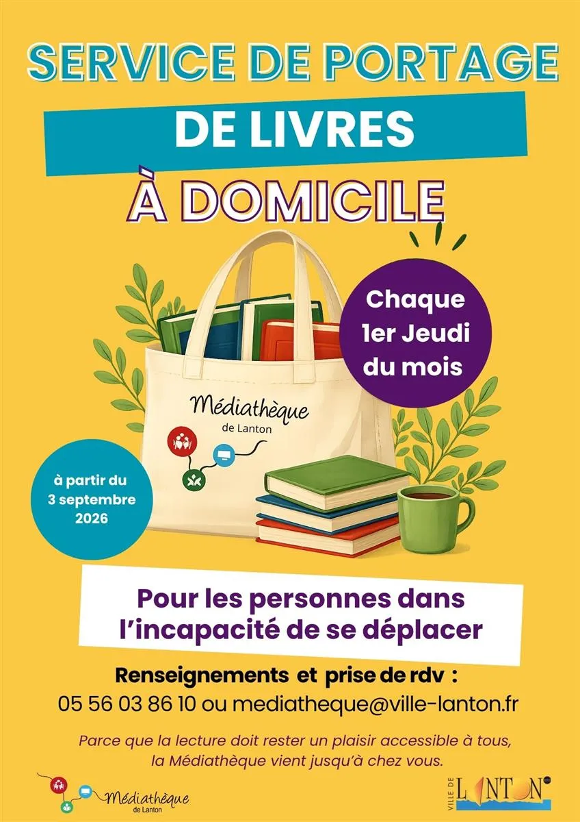 Service de portage de ... - Crédit: Mairie Lanton | CC BY-NC-ND 4.0