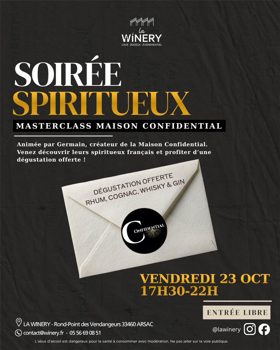 SOIREE SPIRITUEUX - Crédit: La Winery | CC BY-NC-ND 4.0