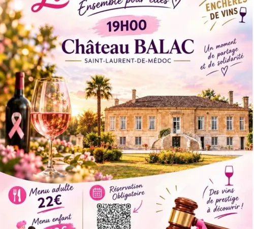 Octobre Rose 2026 : la Soirée Rose au Château Balac