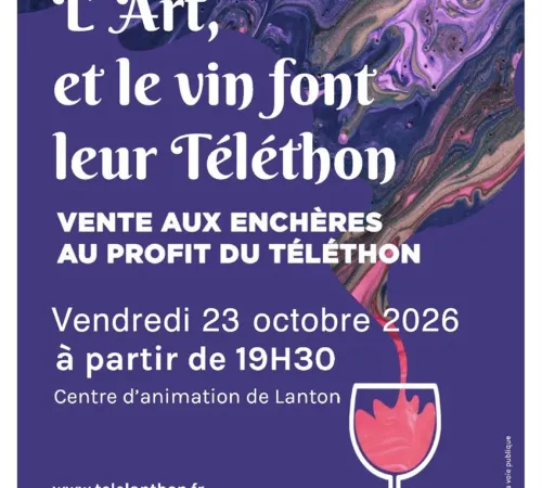 L'art et le vin font leur Téléthon