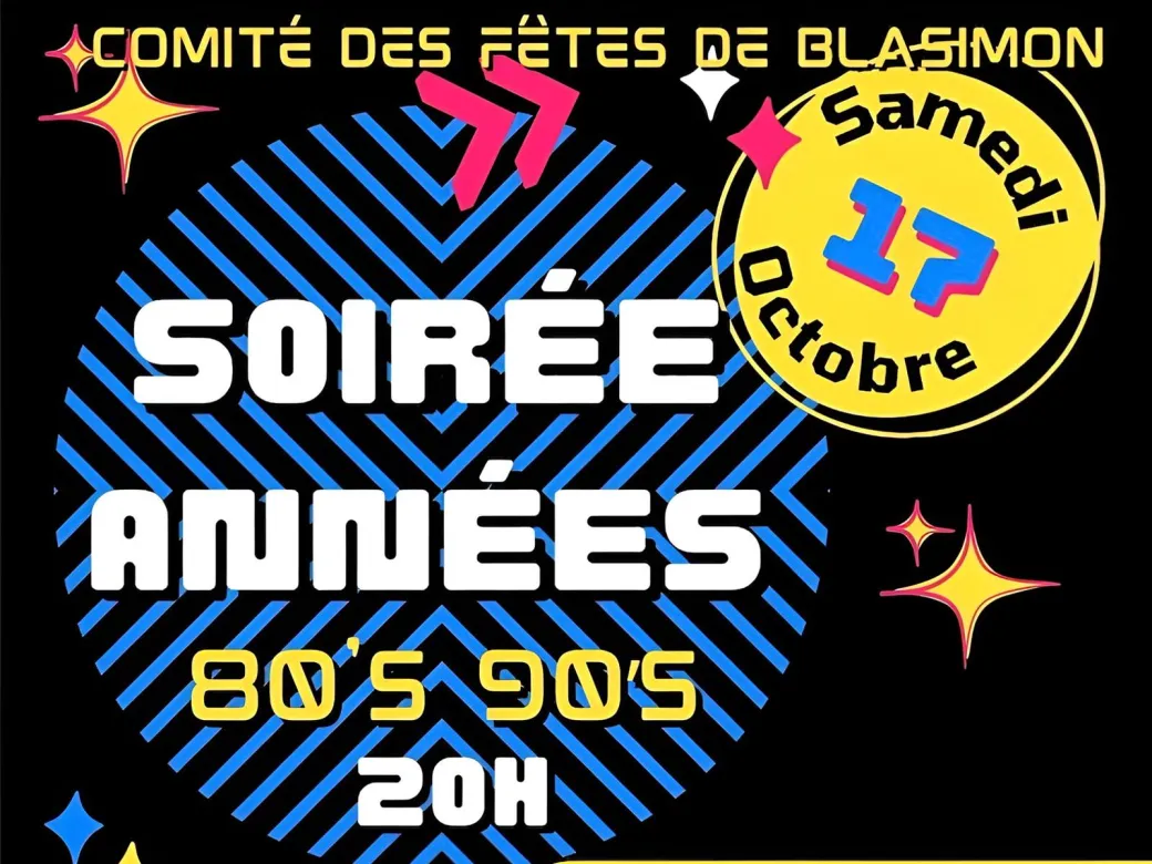 Soirée années 1980-90 ... - Crédit: Comité des fêtes de Blasimon | CC BY-NC-ND 4.0