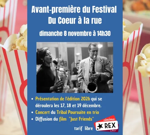 Avant première Du coeur à la rue : film et concert