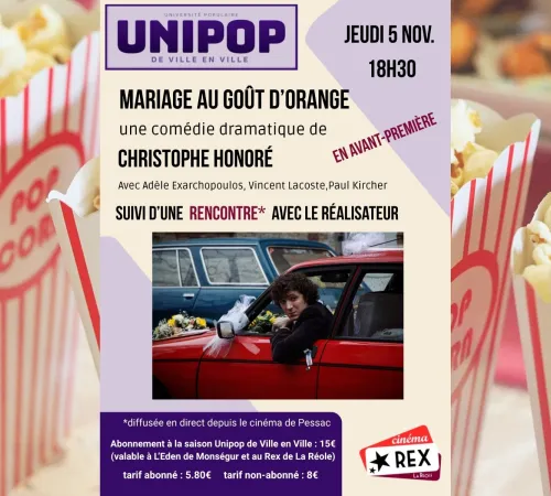 Séance Unipop : Mariage au goût d'orange