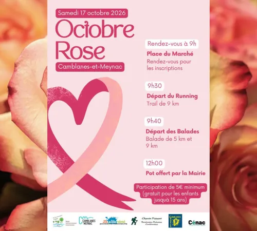 Octobre Rose marche de Camblanes-et-Meynac