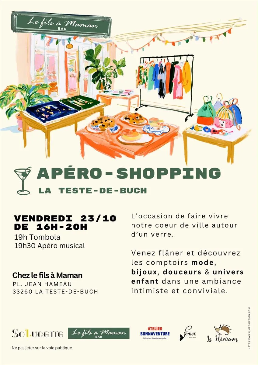 Apéro-Shopping à La T ... - Crédit: Apéro-Shopping à La Teste-de-Buch | CC BY-NC-ND 4.0
