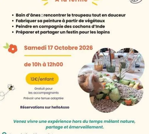 "Les ateliers famille" de la ferme pédagogique l'Empreinte