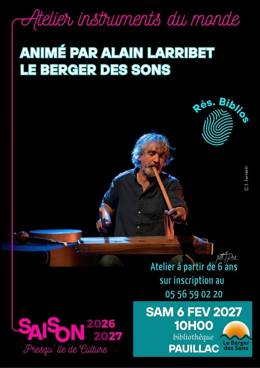 Atelier instruments d ... - Crédit: pole culture MCPI et F. Feranti | CC BY-NC-ND 4.0