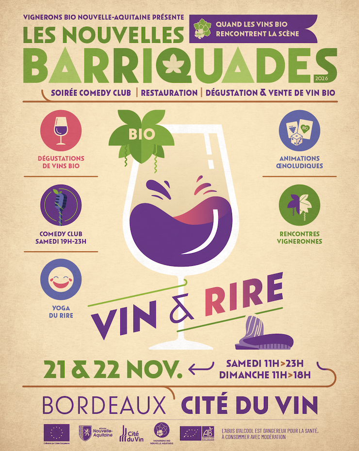 Les Nouvelles Barriquades 2026 - Le rendez-vous des vins bio à Bordeaux 🍇