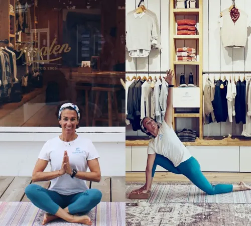 Yoga chez Hoalen Ocean Store Cap Ferret