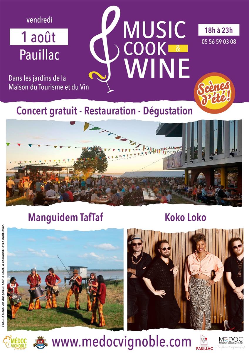 Music and Cook and Wine