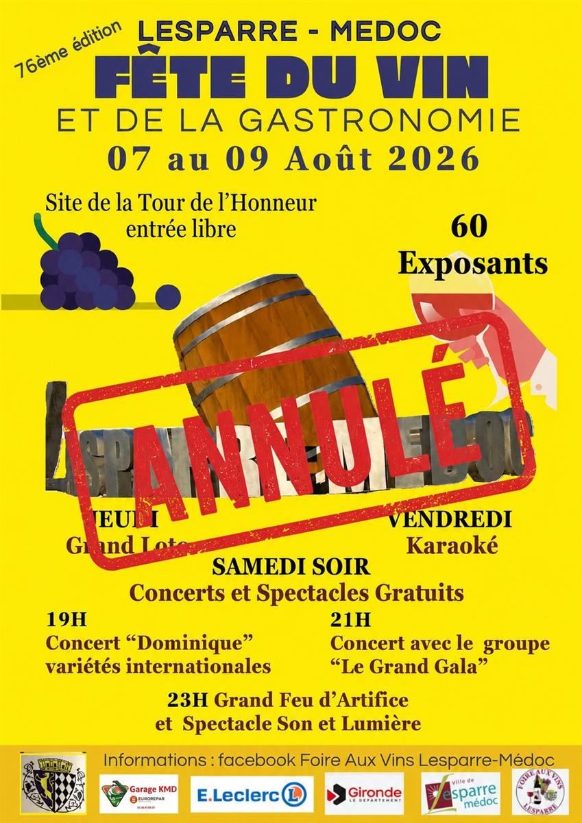 ANNULE - Fête du Vin et de la Gastronomie (Foi ...