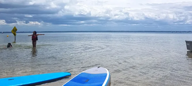 Plage du lac de Cazaux