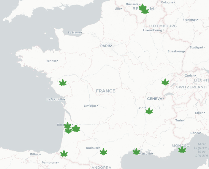 CBD Streetshop stores map