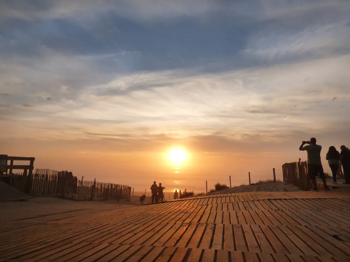 le porge coucher du soleil