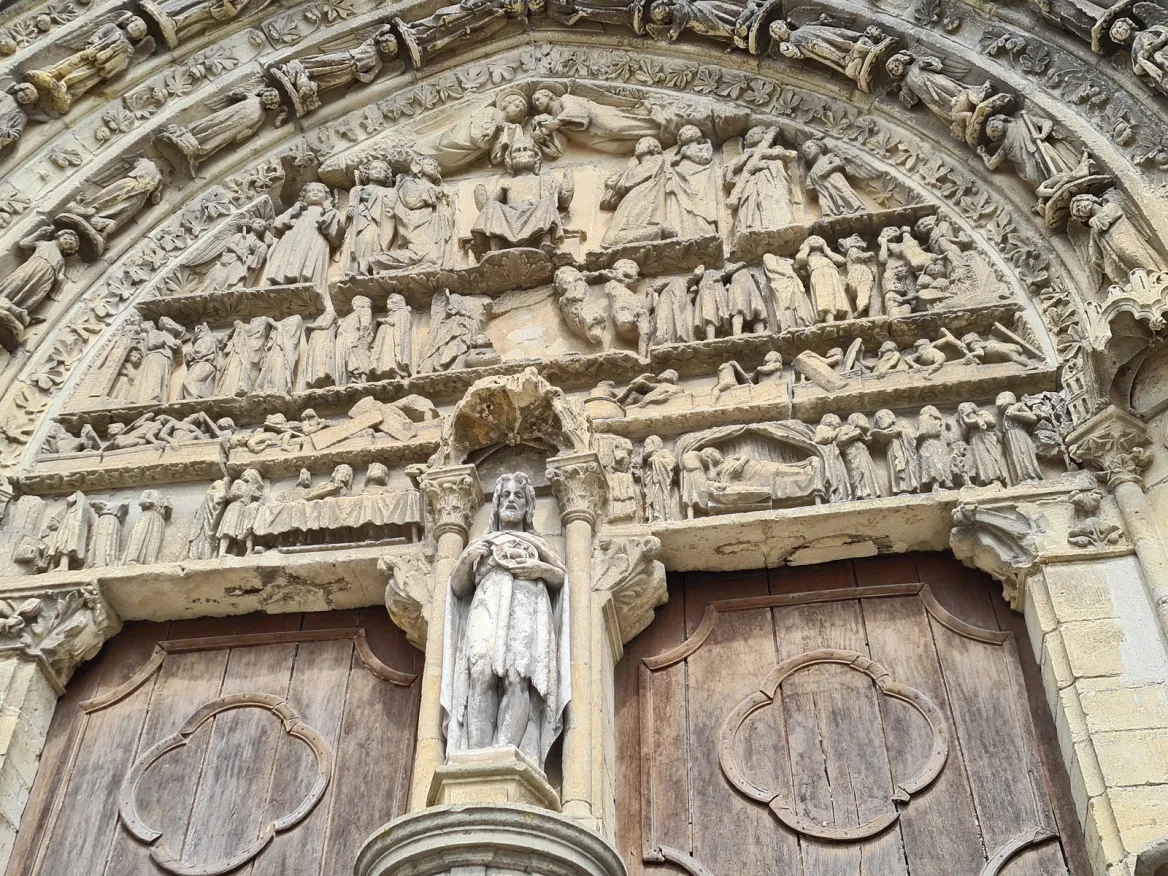 Tympan du portail central de la Cathédrale