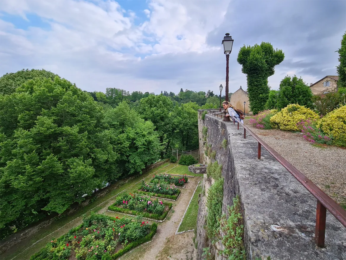 Les remparts et le jardin du Sultan à Bazas