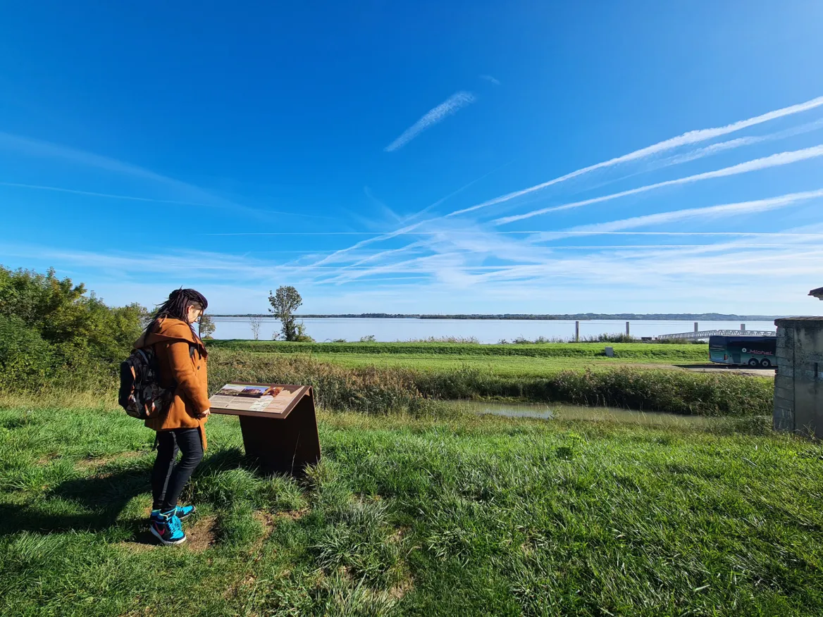 View of the Gironde estuary